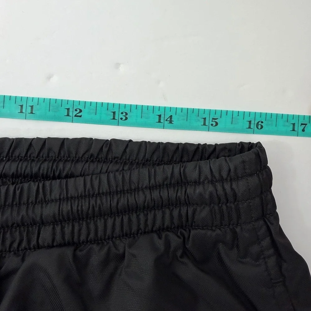 VTG Y2K Adidas Track Pants Mens Large Black White Stripe Mesh Windbreaker Jogger